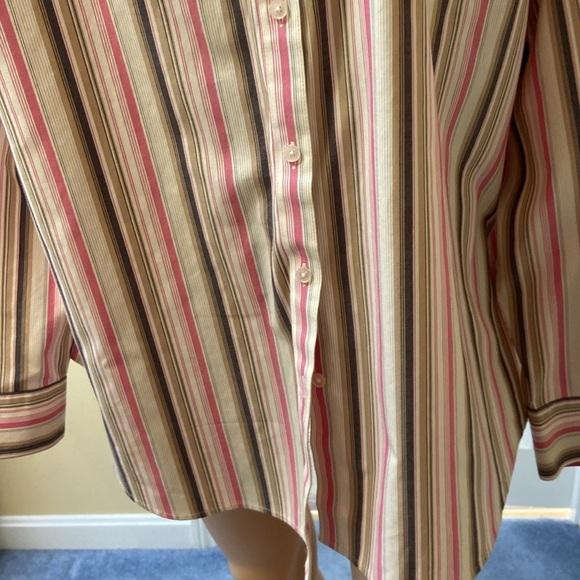 Jones New York striped long sleeve blouse size 2X - Picture 3 of 14